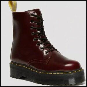 Dr. Martens Vegan Jadon II Platform Cherry Red